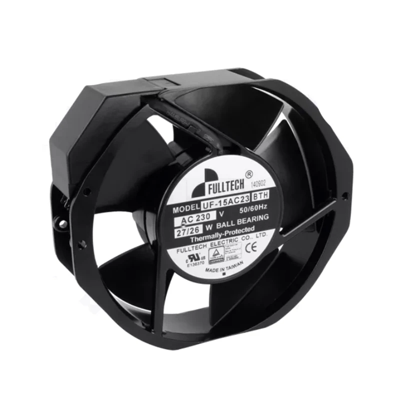 UF-15AC23BTH | Fulltech 230VAC 26W AC Axial Fan for HVAC and Industrial Equipment Cooling
