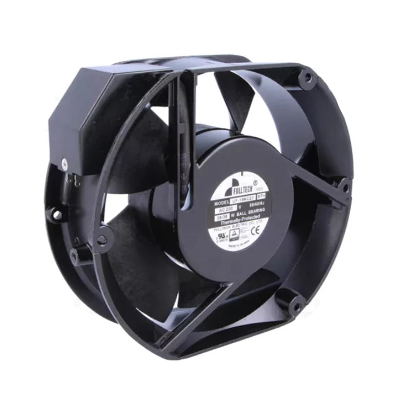 UF-15KC23BTH | Fulltech 230VAC 38W AC Axial Fan for HVAC and Industrial Equipment Cooling