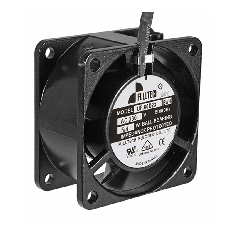 UF-60D23BWH | Fulltech 230VAC 5W AC Axial Fan for Control Cabinet and Power Supply Cooling