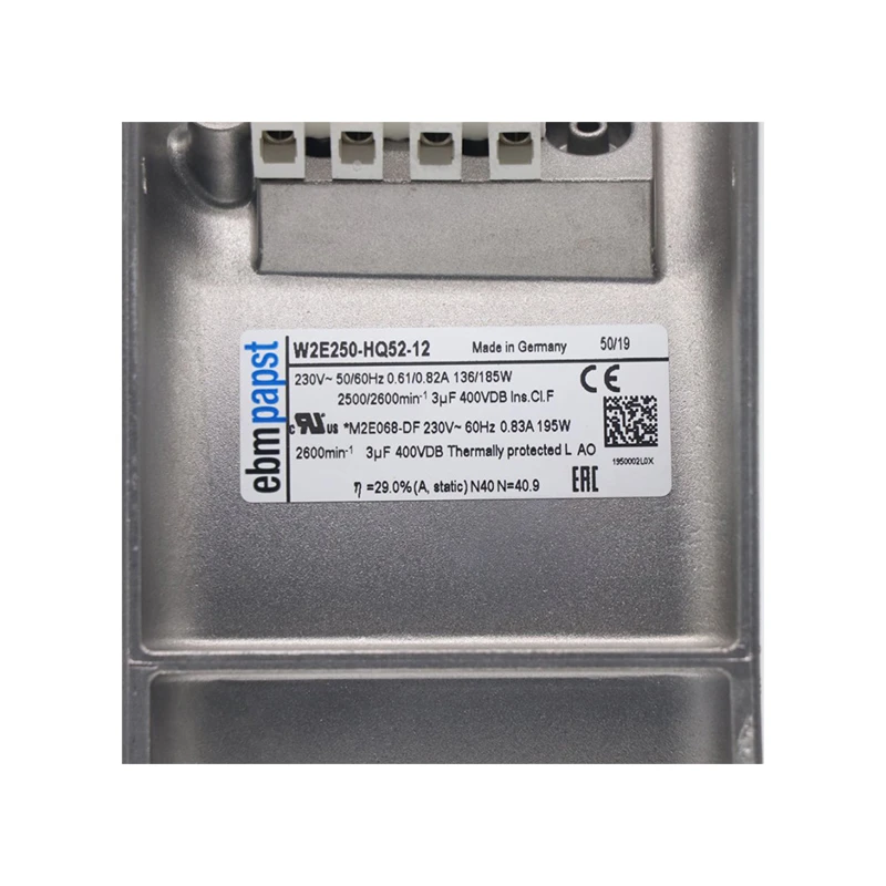 W2E250-HQ52-12 | ebm-papst 230V 136W AC Axial Fan for Air Handling Cooling