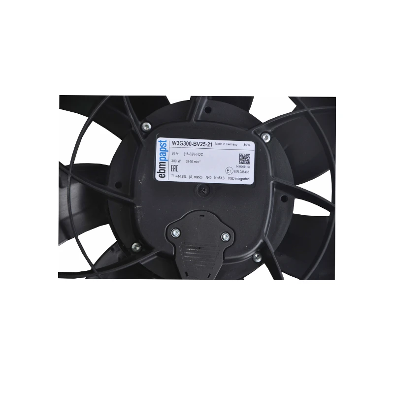 W3G300-BV25-21 | ebm-papst 24V 380W EC Axial Fan for Refrigeration Cooling