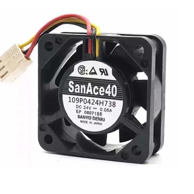 109P0424H738 | Sanyo Denki 24VDC DC Axial Fan for UPS, server and telecom equipment cooling