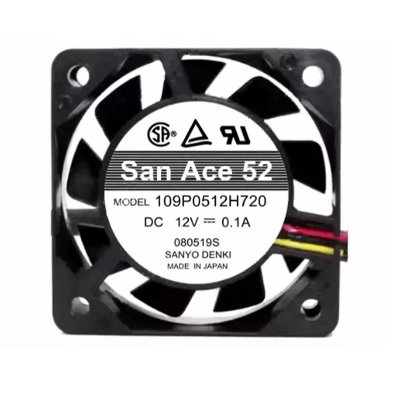 109P0512H720 | Sanyo Denki 12VDC DC Axial Fan for UPS, server and telecom equipment cooling