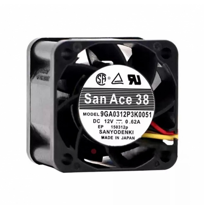 9GA0312P3K0051 | Sanyo Denki 12VDC DC Axial Fan for UPS, server and telecom equipment cooling